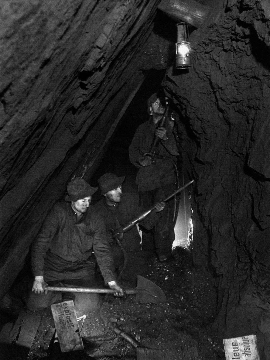 Mineure beim Kohleabbau